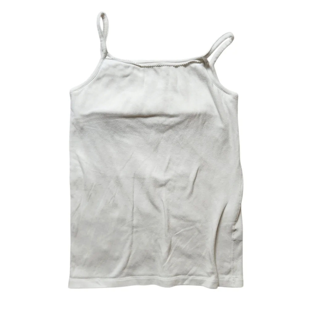 Hanna Andeerson White Sleeveless Camisole Tank Top 160 CM XL - Picture 5 of 6